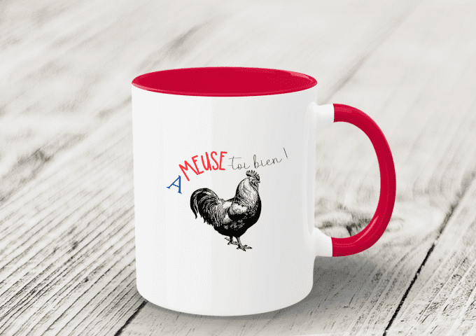 Mug "Ameuse-toi bien"  -coq