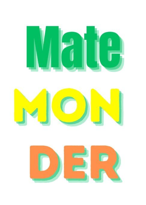 Carte postale Mate mon Der