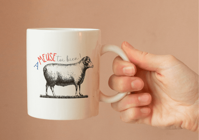 Mug "Ameuse-toi bien"  -mouton