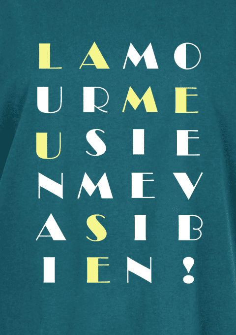 T-shirt femme L'amour meusien me va si bien !