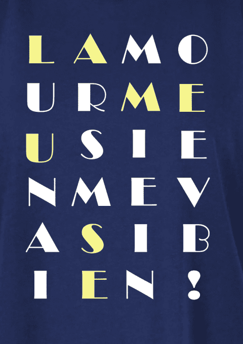 T-shirt femme L'amour meusien me va si bien !