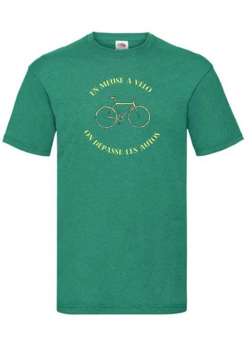 T-shirt En Meuse à Vélo on dépasse les autos