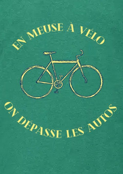 T-shirt En Meuse à Vélo on dépasse les autos
