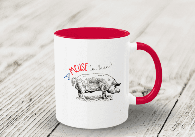Mug "Ameuse-toi bien"  - cochon