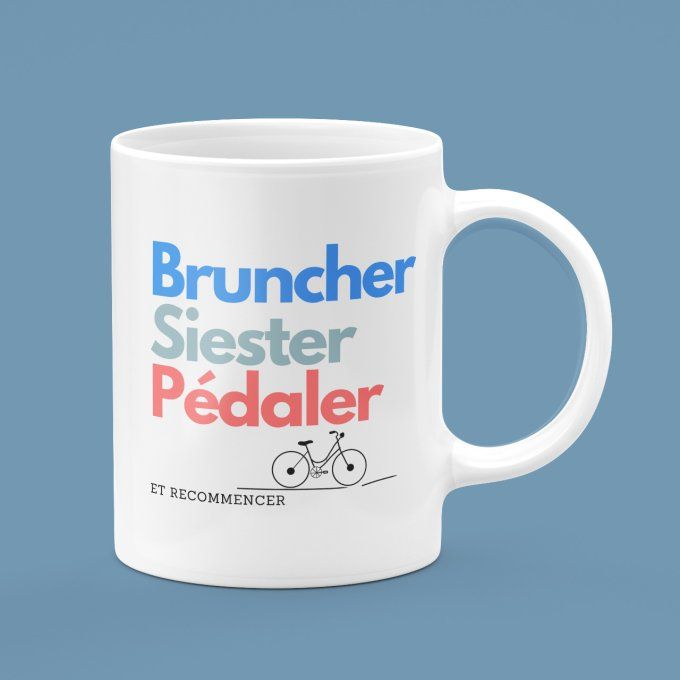 Mug "Bruncher Siester Pédaler"